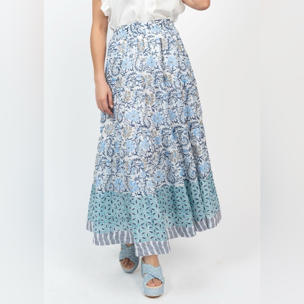 Many Blues Tiered Skirt from Ivy Jane